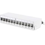Digitus DN-93706 12 Port CAT6A 1U Boş Zırhlı Masaüsütü Patch Panel
