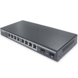 Digitus DN-95344 8 Port Gigabit PoE 86W 2 Port SFP Layer 2 Yönetilebilir PoE Switch