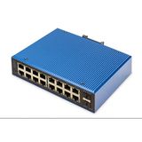 Dıgıtus Endüstriyel 16+2 Bağlantı Noktalı L2 Yönetimli Gigabit Ethernet Anahtarı