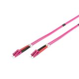 Digitus Fiber optik patch kablo, çift yönlü, LC - LC, MM OM4 50/125 µ, 2 Metre