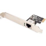 Digitus Gigabit Ethernet Ağ Kartı - 1 RJ45 Port - Pci Express - Realtek RTL8111H - Düşük Profil Yuva