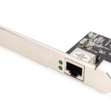 DIGITUS Gigabit Ethernet Ağ Kartı - 1 RJ45 Port - PCI Express - Realtek RTL8111H - Düşük Profil Yuvası Kapağı Dahil - 10/100/1000 Mbps