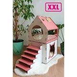 Digitus KLES Büyük Kedi Evi Xxl Teraslı Kedi Evi 70 C
