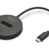 DIGITUS M.2 NVMe/SATA USB-C Docking Station - USB 3.2 Gen2-10 Gbit/s - M.2 Formate 2242, 2260, 2280 & 22110 - maks. kapasite 4TB - PC, Notebook, oyun konsolları için - Hotswap - Tak ve Çalıştır -