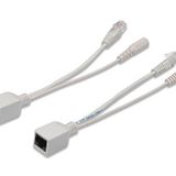 DIGITUS Pasif PoE Adaptör Kablosu - Fast Ethernet - Enjektör Kablosu & Dağıtıcı Kablo - DC 5,5 mm Fiş ve Soket
