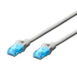 Digitus Patch Kablo, UTP, CAT. 5E, 3 metre, AWG 26/7, Gri Renk, RAL 7044