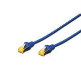 Digitus Professional Cat 6 a S-FTP optik ara bağlantı kablosu, LSZH, AWG 26/7, bükülmüş çift, Mavi, 1 m, 1.5 volts