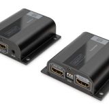 DIGITUS Professional DS-55100-1 - HDMI Extender - Full HD - Set (Verici/Alıcı) - Sadece 1 Güç Kaynağı Gerektirir - 50 m'ye Kadar Menzil - Patch Kablosu (Cat 6, Cat 6A, Cat 7) - Siyah