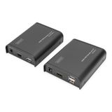DIGITUS Professional DS-55202 - HDMI Ağ KVM Extender - IP uyumlu - Cat 5e, Cat 6 - Set (Verici/Alıcı) - Siyah