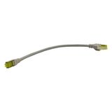 Digitus S-FTP CAT 6A 0.25 mt Grey 10'lu Paket Patch Cord Kablo