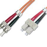 Digitus ST-SC Fiber Optik Patch Kablo, 10 metre, Multimode, Duplex, 62.5/125