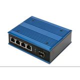 Digitus Switch Poe Di Rete Gigabit Ethernet A 4 Bağlantı Noktalı, Endüstriyel, Gestito Olmayan, 1 Uplink Sfp (Digitus Endüstriyel Ethernet Anahta