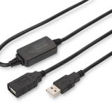Digitus USB 2.0 Repeater / Uzatma Kablosu, USB A erkek / A dişi, 15 metre USB 2.0 R