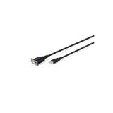 DIGITUS USB 2.0 - RS232 adaptör kablosu, 1,8 m, entegre FTDI FT232RNL yonga seti