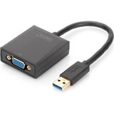 Digitus USB 3.0 <-> VGA Grafik Adaptörü<br>Giriş: 1 x USB 3.0 USB-A erkek<br>Çıkış