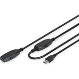 Digitus USB 3.0 Repeater / Uzatma Kablosu, 20 metre Active USB 3.0 extension cable,