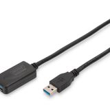 Digitus USB 3.0 Repeater / Uzatma Kablosu, USB A erkek / A dişi, 5 metre USB 3.0 Ac