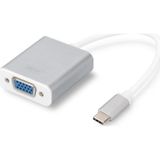 Digitus USB 3.0 (USB Tip C) <-> VGA Grafik Adaptörü<br>Giriş: 1 x USB Tip C erkek (bilgi