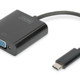 Digitus USB 3.1 (Gen. 1) (USB Tip C) <-> VGA Grafik Adaptörü<br>Giriş: 1 x USB Tip C erk