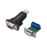 Digitus USB Erkek <-> RS-485 (Klemens) Çevirici.<br /&GT;RS-485 Tarafı Için Klemens Adaptörü ve USB Tarafı Için 80 cm Uzatma Kablosu (Usb-A Erkek <–> Usb- Dişi) Ürünle Birlikte Gelmekt
