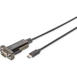 Digitus USB Seri Adaptör - RS232 Dönüştürücü - USB 2.0 Tip C - Dsub 9m - Ftdi FT232RL Yonga Seti - 1 - Renkli