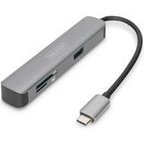 Digitus USB Tip C Docking Station, 5 Port (Usb-C™ Dock, 5 Port)<br>1 x HDMI Port (Uhd Çözünürlük, 4k/30 Hz) <br>1 x Usb-C™ Port (Notebook Bağlamak Için)<br>2 x USB 3.0 Port<br>2 x Kart Okuyucu (Sd/microsd)<br>alüminyum&