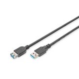Digitus Usb Uzatma Kablosu Siyah Usb 3.0 (1.8M)