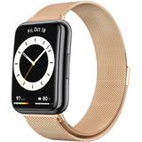 Digizone Huawei Watch Fit 2 Uyumlu Metal Hasır Kordon - Rose