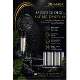 Dihamer Premium Filtreli Duş Başlığı | Su Arıtma, Yumuşak Su Etkisi, Ekonomik Kullanım