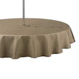 DII Tonal Kafes, Polyester, Taş, Fermuarlı Masa Örtüsü, 152,4 cm Yuvarlak