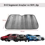 Diji Pazar Oto Araba Ön Cam Güneşlik Büyük Boy 150 x 70 cm D-E Segment Araçlar ve SUV İçin Uygun