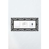 Diji Wood 3 'lü Geometrik Dekor Priz Çerçevesi
