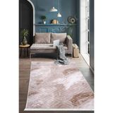 Dijidekor Halı Devetüyü Cool Karo Yıkanabilir Saçaklı Kesme Ince Yolluk Kilim Salon Halısı Modeli, DEVETÜYÜ-SAÇAKLI, 200x290