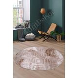 Dijidekor Halı Devetüyü Karo Yuvarlak Kaymaz Kesme Ince Yolluk Kilim Salon Halısı Modelleri - Deve Tüyü - 150 x 150 cm