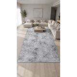 Dijidekor Halı Fitilli Gri Saçaksız Salon Halısı Mutfak Halısı Paspas Yolluk Kilim Banyo Paspası
