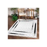 Dijidekor Halı Gri K0470 Yıkanabilir Saçaklı Ince Yolluk Kilim Salon Halısı Modelleri, 200x290