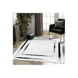 Dijidekor Halı Gri K0470 Yıkanabilir Saçaksız Ince Yolluk Kilim Salon Halısı Modelleri, 140x200