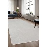 Dijidekor Halı Krem Cool Janjanlı Yıkanabilir Kaymaz Kesme Ince Yolluk Kilim Salon Halısı Modelleri, JANJANLI-KREM-SAÇAKSIZ, 140x200