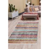 Dijidekor Halı Multi Cool Yıkanabilir Saçaklı Kaymaz Kesme Ince Yolluk Kilim Salon Halısı Modelleri, Uygun 140x200