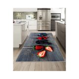 Dijidekor Işıltı Koleksiyonu Model246 Süngerli Dijital Baskılı Saçaksız Mutfak Halısı Yolluk, Model-246, 180x300