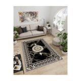 Dijidekor Işıltı Koleksiyonu Model6 Süngerli Dijital Baskılı Saçaksız Mutfak Halısı Yolluk, Kahverengi, 200x300