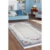Dijidekor Kaymaz Taban Dijital Halı Yıkanabilir Salon Banyo Oda Koridor Mutfak Halısı Gri, 120x180 301gri