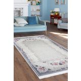 Dijidekor Kaymaz Taban Dijital Halı Yıkanabilir Salon Banyo Oda Koridor Mutfak Halısı Gri 301gri-160x230