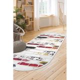 Dijidekor Kaymaz Taban Dijital Oval Halı, No Color, 80x450