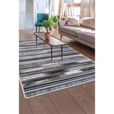 Dijidekor Köln Kahve Saçaksız Dijital Halı Kaymaz Yıkanabilir Iskandinav Yolluk 140X200 - 140 x 200 cm - Kahverengi
