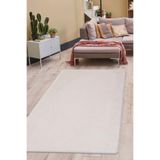 Dijidekor Peluş Halı Açık Vizon Cool Yıkanabilir Post Kesme Yolluk Kilim Salon Halısı Modelleri, Krem-Açık 200x250