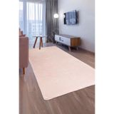 Dijidekor Pembe Post Dokuma Halı Peluş Yumuşacık Kaymaz Antibakteriyel Çocuk Mutfak Salon Halısı, 140x200