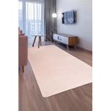 Dijidekor Pembe Post Dokuma Halı Peluş Yumuşacık Kaymaz Antibakteriyel Çocuk Mutfak Salon Halısı, 160x300