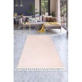Dijidekor Pembe Post Dokuma Halı Saçaklı Peluş Yumuşacık Antibakteriyel Çocuk Mutfak Salon Halısı, 160x200