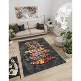 Dijidekor Shine M(79) Çok Renkli Saçaksız Mutfak Koridor Yolluk Salon Yatak Odası Halısı - 80 x 100 cm